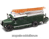 Масштабная модель в сборе и окраске Пожарная машина «Magirus-Deutz S 3000 SLG» 1941 г., 1/43, Yat Ming - фото