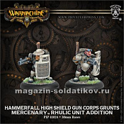 PIP 41024 Mercenary High Shield Gun Corp (2) BLI, Warmachine - фото