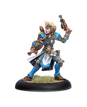Сборная миниатюра из металла PIP 31049 Cygnar Journeyman Warcaster (Alt) BLI Warmachine - фото