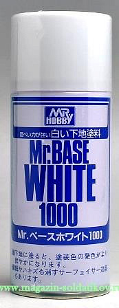 Грунтовка Mr. Base white, 180 мм, Mr. Hobby (B-518) (B-518)
