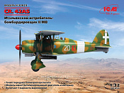 Сборная модель из пластика CR. 42AS, итальянский истребитель-бомбардировщик II МВ, 1/32 ICM - фото