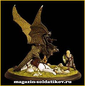 Фигурки из металла Повелитель Назгулов, композиция из металлических фигурок, 32 мм, Mithril - фото