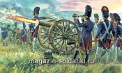 Солдатики из пластика ИТ Набор солдатыФранцузская императорская гвардейская артиллерия (Наполеоновские войны) (1/72) - фото