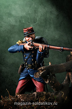 Сборная миниатюра из металла Французский пехотинец, Крым, 1854-1856 (54 мм) Soldiers of Fortune - фото