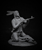 Сборная миниатюра из смолы Священная трубка 75 мм, TRILOKA MINIATURES - фото