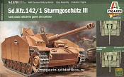Сборная модель из пластика ИТ Самоходка Sd. Kfz. 142/1 Sturmgeschutz III, 28 мм, Italeri - фото