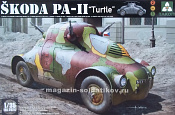 Сборная модель из пластика 2024Т Немецкий броневик Skoda PA-II (Черепаха) 1/35 Takom - фото
