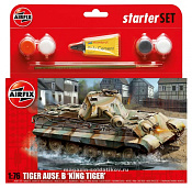 А Танк KING TIGER (1/76) Airfix - фото