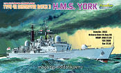 Сборная модель из пластика Д Корабль RN TYRE 42 DESTROYER BATCH 3 (1/700) Dragon - фото