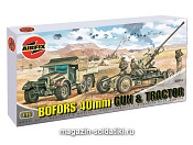 Сборная модель из пластика А Зенитная пушка BOFORS 40mm с тягачем (1/76) Airfix - фото