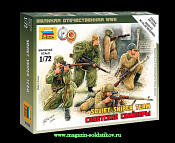 Солдатики из пластика Советские снайперы (1/72) Звезда - фото