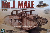Сборная модель из пластика Тяжелый танк Mk.I (самец 2 in 1) 1/35 Takom - фото