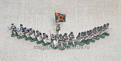 Солдатики из пластика Русские мушкетеры в бою 1812 гг. - набор 17 шт., Звезда - фото
