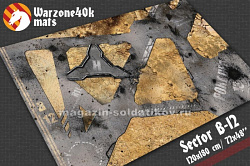Sector B-12, игровое покрытие 183x122 см, Warzone40K