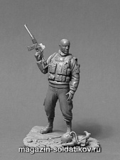 Сборная миниатюра из смолы Сталкер, 54 мм,Taurus miniatures - фото