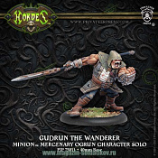 Сборные фигуры из металла PIP 75011 Minion Gudrun the Wanderer Solo BLI Warmachine - фото