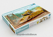 Сборная модель из пластика Немецкая ЖД платформа с танком Pz.Kpfw.38(t) 1:35 Трумпетер - фото