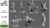 Сборные фигуры из смолы Погранвойска ФСБ РФ, 1:72, Alex miniatures - фото