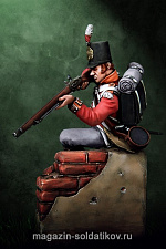 Сборная миниатюра из металла Английский пехотинец, 1812 - 1815 (54 мм) Soldiers of Fortune - фото