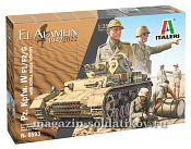 Сборная модель из пластика Танк PZ. IV F1/F2/G с фигурами (1/35) Italeri - фото