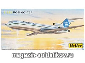 Сборная модель из пластика Самолет Боинг 727 Эйр Франс 1:125 Хэллер - фото