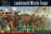 Сборные фигуры из пластика Набор миниатюр Landsknecht Missile Troops (hard plastic), 28 мм Warlord - фото