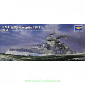 Сборная модель из пластика Корабль линкор «Уорспайт », обр. 1942 г. (1:700) Трумпетер - фото