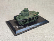 Масштабная модель в сборе и окраске Маневренный танк Т-24 СССР 1930, 1:72, Танки мира - фото