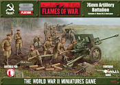76 mm Artillery Batallion (15мм) Flames of War - фото