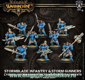 Сборная миниатюра из металла PIP 31097 Cygnar StromKnight Weapon PLASTIC BOX, 28 мм, Warmachine - фото