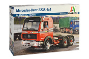 Сборная модель из пластика ИТ Грузовик MERCEDES BENZ 2238 6x4 (1/24) Italeri - фото