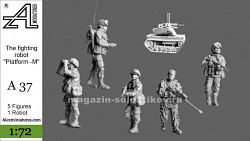 Сборные фигуры из смолы Боевой робот «Платформа-М», 1:72, Alex miniatures (А37) (А37)