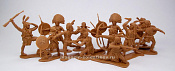 Солдатики из пластика Indians 12 figures in 8 poses (rust) 1:32, Timpo - фото