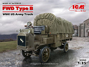 Сборная модель из пластика FWD Type B, Грузовик армии США IМВ І МВ (1/35) ICM - фото