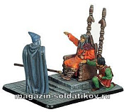 Сборная миниатюра из металла Теоден, Червеуст, Гэндальф, 32 мм, Mithril - фото