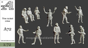 Сборные фигуры из смолы Ракетчики, 1:72, Alex miniatures - фото