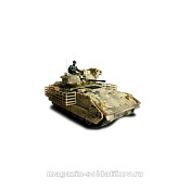Масштабная модель в сборе и окраске США, Бронетранспортер M3A2 Bradley 2003, 1:72 Unimax - фото