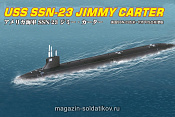 Сборная модель из пластика Подлодка SSN-23 Jimmy Carter Attack (1/700) Hobbyboss - фото