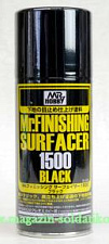 Грунтовка Mr. Finishing Surfacer, Черный, 170 мм, Mr. Hobby. Краски, химия, инструменты - фото