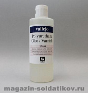 (27526) Акриловый полиуретановый глянцевый лак, 200 мл. Vallejo. Краски, химия, инструменты - фото