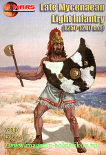 Солдатики из пластика Поздняя микенская пехота, 1250-1200 г до н.э. (1/72) Mars - фото