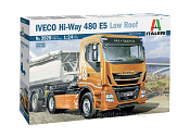Сборная модель из пластика ИТ Грузовик IVECO HI-WAY 480 E5 LOW ROOF (1/24) Italeri - фото