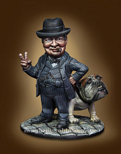 Сборная миниатюра из смолы Винстон (Winston) 54 мм, ScaleBro - фото