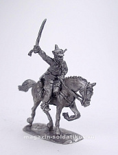 Сборные фигуры из металла Красный кавалерист в атаке, 1918-1922 гг. 28 мм, Figures from Leon - фото