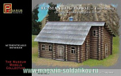 Солдатики из пластика Русские двухэтажные бревенчатые домики, 1:72, Pegasus - фото