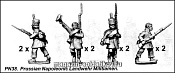 Фигурки из металла PN 38 Ландвер-атака с марша (28 мм) Foundry - фото
