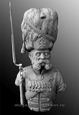 Бюст из смолы Русский дворцовый гренадер, 1910-17, (1:9) 200 мм Chronos Miniatures - фото