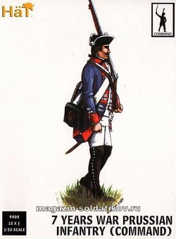 Солдатики из пластика 7 Years War Prussian Command (1:32), Hat (9400) (9400)