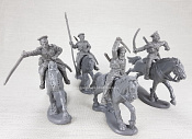 Солдатики из пластика Набор солдатиков №33 «Донские казаки», WWI 1914-18 гг, (серый), 1/32 Инженеръ Басевичъ - фото