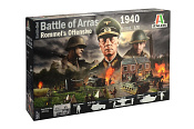 Солдатики из пластика ИТ Набор WWII BATTLESET: 1940 BATTLE OF ARRAS « ROMMEL OF.» (1/72) Italeri - фото